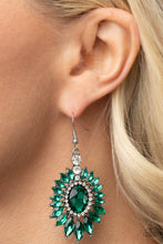 Load image into Gallery viewer, Paparazzi Big Time Twinkle - Green Earring
