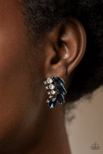 Load image into Gallery viewer, Paparazzi Flawless Fronds - Blue Earrings
