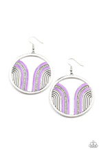 Load image into Gallery viewer, Paparazzi Delightfully Deco - Purple Earring
