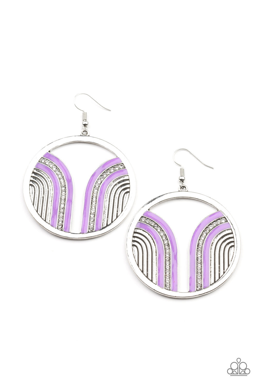Paparazzi Delightfully Deco - Purple Earring