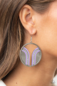 Paparazzi Delightfully Deco - Purple Earring