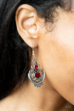 Load image into Gallery viewer, Paparazzi Unlimited Vacation - Red Earring
