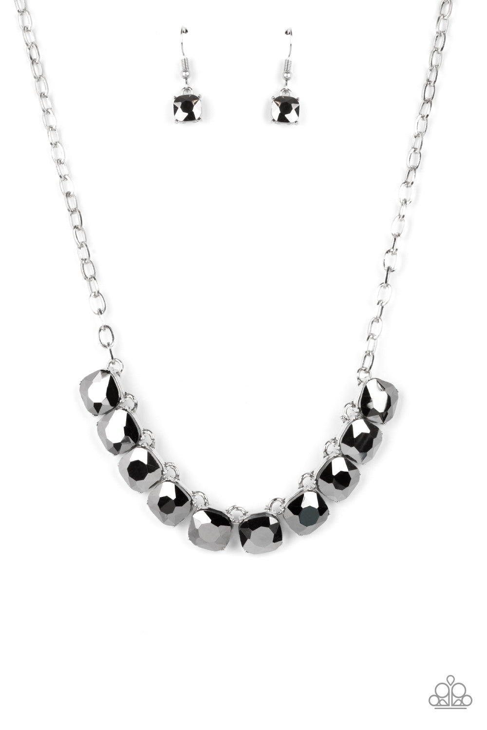 Paparazzi Radiance Squared - Silver Necklace