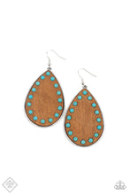 Load image into Gallery viewer, Paparazzi Rustic Refuge - Blue Earrings
