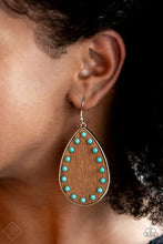 Load image into Gallery viewer, Paparazzi Rustic Refuge - Blue Earrings
