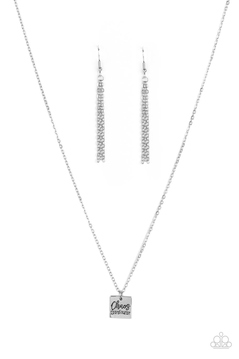 Paparazzi Chaos Coordinator - Silver Necklace
