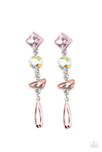 Load image into Gallery viewer, Paparazzi Rock Candy Elegance - Pink Earrings
