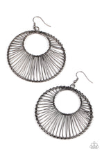 Load image into Gallery viewer, Paparazzi Artisan Applique - Black Earrings
