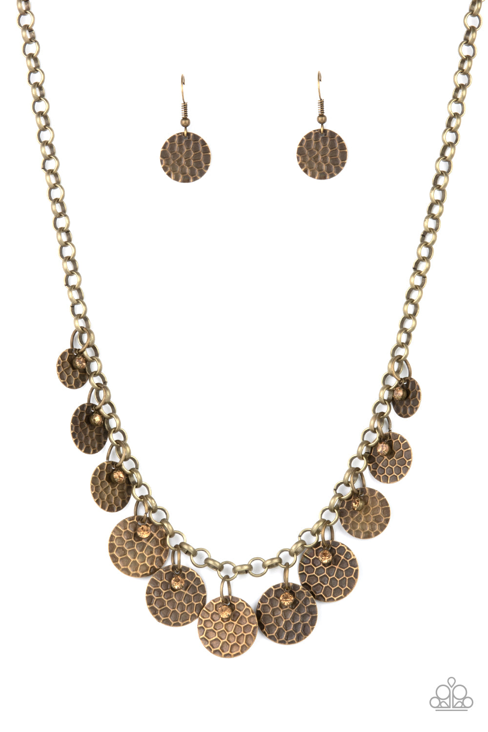 Paparazzi Delightfully Dappled - Brass Necklace