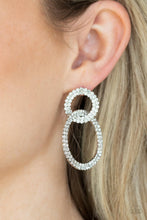 Load image into Gallery viewer, Paparazzi Intensely Icy - White Earring
