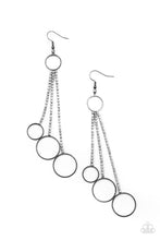 Load image into Gallery viewer, Paparazzi Demurely Dazzling - Black Earring
