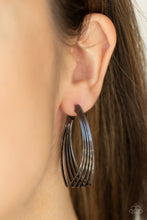 Load image into Gallery viewer, Paparazzi Industrial Illusion - Black Earring
