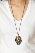 Load image into Gallery viewer, Paparazzi Teasable Teardrops - Brass
