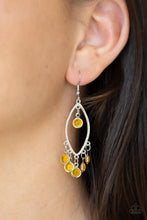 Load image into Gallery viewer, Paparazzi Glassy Grotto - Yellow Earring
