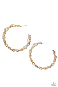 Paparazzi Haute Helix - Gold Earrings