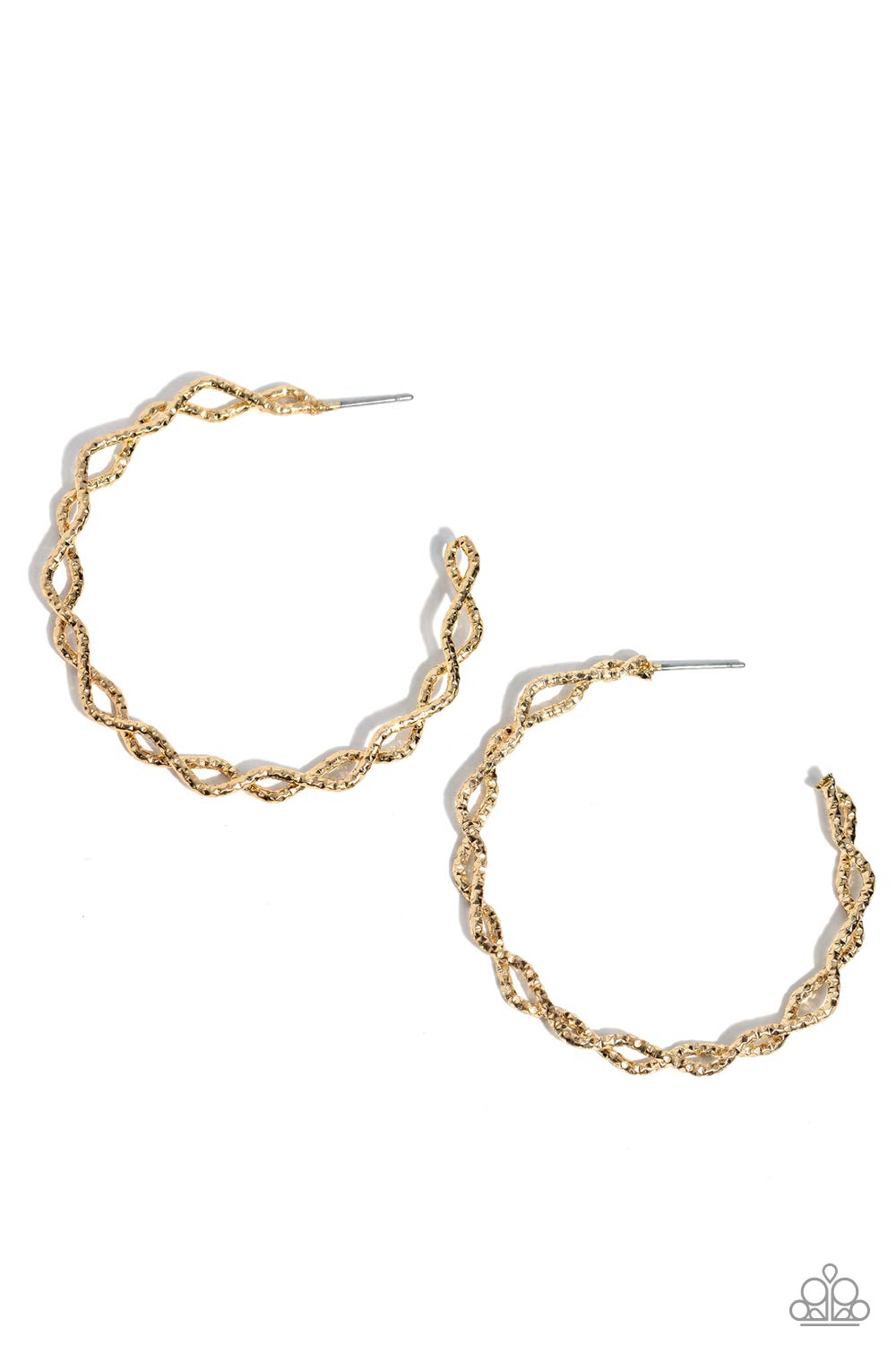 Paparazzi Haute Helix - Gold Earrings