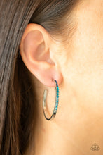 Load image into Gallery viewer, Paparazzi Somewhere Over the OMBRE - Blue Earring
