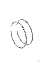 Load image into Gallery viewer, Paparazzi Resist The Twist - Black Earring
