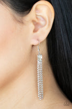 Load image into Gallery viewer, Paparazzi Drop-Dead Dainty - White Earrings
