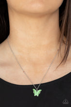 Load image into Gallery viewer, Paparazzi Butterfly Prairies - Green Necklace
