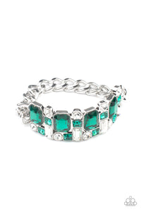 Paparazzi Urban Crest - Green Bracelet