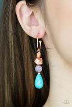 Load image into Gallery viewer, Paparazzi Boulevard Stroll - Copper Earring
