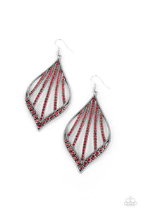 Paparazzi Showcase Sparkle - Red Earring