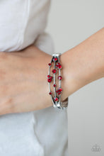 Load image into Gallery viewer, Paparazzi Cosmic Candescence - Red Bracelet
