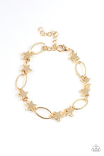 Load image into Gallery viewer, Paparazzi Stars and Sparks - Gold Bracelet
