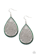 Load image into Gallery viewer, Paparazzi Fleur de Fantasy - Green Earrings
