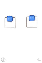 Load image into Gallery viewer, Paparazzi FLAIR and Square - Blue Earrings
