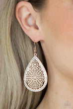 Load image into Gallery viewer, Paparazzi Fleur de Fantasy - Rose Gold Earring
