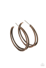 Load image into Gallery viewer, Paparazzi Rustic Curves - Copper Earring
