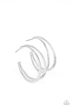 Load image into Gallery viewer, Paparazzi Rustic Curves - Silver Earring
