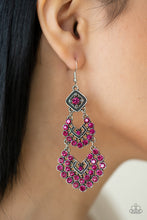 Load image into Gallery viewer, Paparazzi All For The GLAM - Pink Earring
