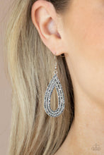 Load image into Gallery viewer, Paparazzi Exquisite Exaggeration - Silver Earring
