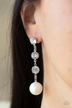 Load image into Gallery viewer, Paparazzi Yacht Scene - White Earrings
