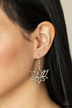 Load image into Gallery viewer, Paparazzi Lotus Ponds - Silver Earrings

