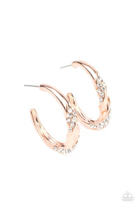 Paparazzi Subliminal Shimmer - Copper Earring