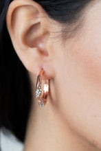 Load image into Gallery viewer, Paparazzi Subliminal Shimmer - Copper Earring
