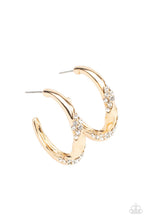 Load image into Gallery viewer, Paparazzi Subliminal Shimmer - Gold Earring
