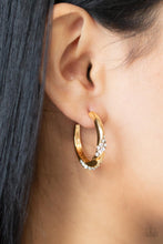 Load image into Gallery viewer, Paparazzi Subliminal Shimmer - Gold Earring
