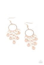 Load image into Gallery viewer, Paparazzi Cyber Chime - Rose Gold Earring
