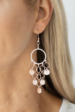 Load image into Gallery viewer, Paparazzi Cyber Chime - Rose Gold Earring
