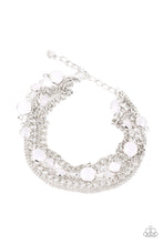 Load image into Gallery viewer, Paparazzi Glossy Goddess - White Bracelet

