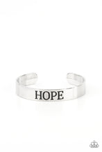 Load image into Gallery viewer, Paparazzi Hope Makes The World Go Round - Silver Bracelet
