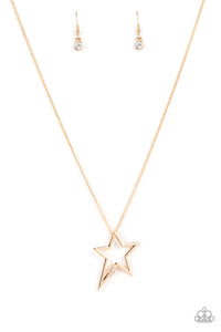 Paparazzi Light Up The Sky - Gold Necklace