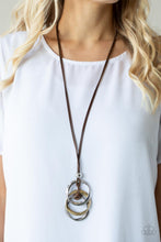 Load image into Gallery viewer, Paparazzi Harmonious Hardware - Brown Necklace
