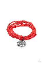 Load image into Gallery viewer, Paparazzi Badlands Botany - Red Bracelet
