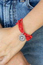 Load image into Gallery viewer, Paparazzi Badlands Botany - Red Bracelet

